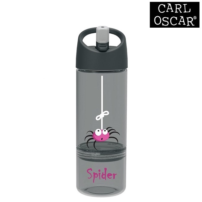 Joogipudel lastele Carl Oscar Water Bottle 2-in-1 Grey Spider