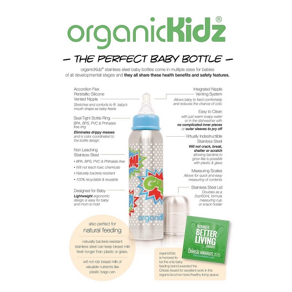 Termos-lutipudel lastele OrganicKidz 270 ml