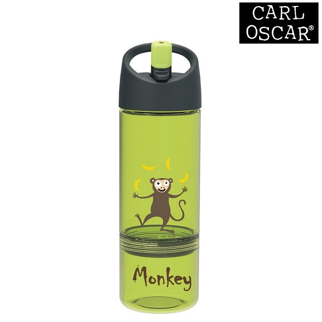 Joogipudel lastele Carl Oscar Water Bottle 2-in-1 Lime Monkey