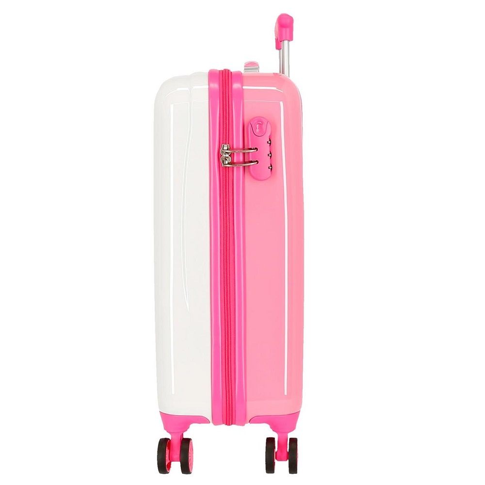 Resväska barn Movom Enjoy & Smile vit och rosa ABS Resväska barn Movom Enjoy & Smile vit och rosa ABS