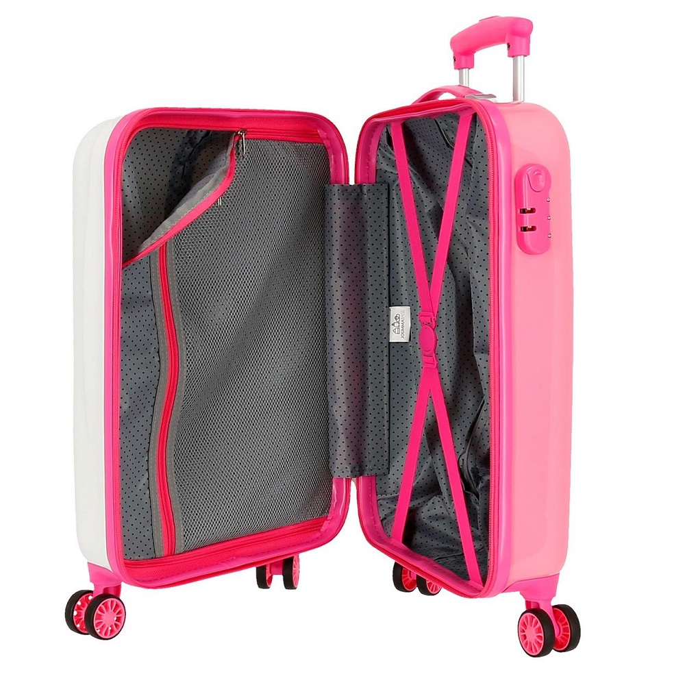 Resväska barn Movom Enjoy & Smile vit och rosa ABS Resväska barn Movom Enjoy & Smile vit och rosa ABS