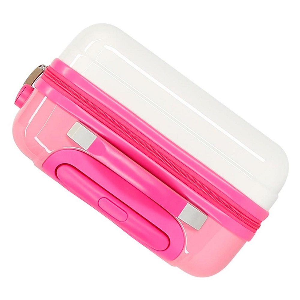 Resväska barn Movom Enjoy & Smile vit och rosa ABS Resväska barn Movom Enjoy & Smile vit och rosa ABS