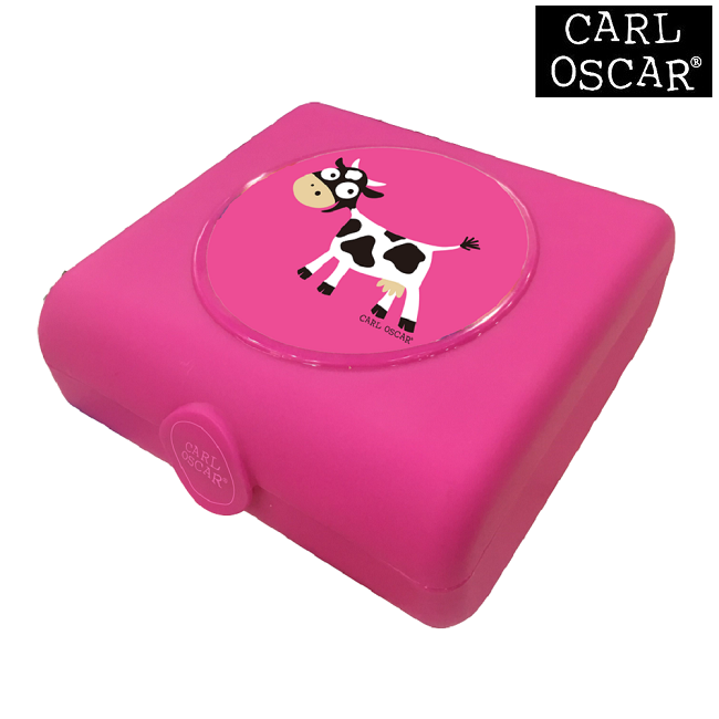 Võileivakarp Carl Oscar Sandwich Box Pink Cow roosa