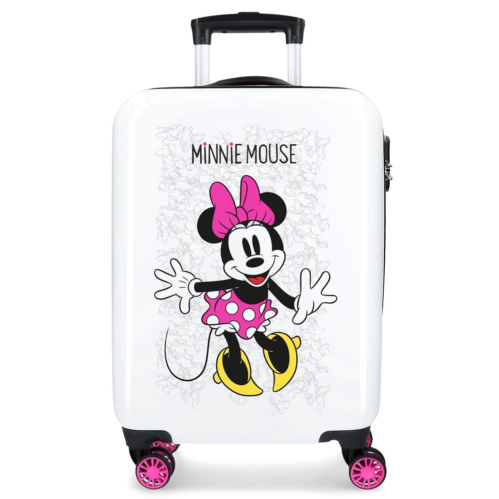 Resväska barn Minnie Mouse rosa och vit ABS