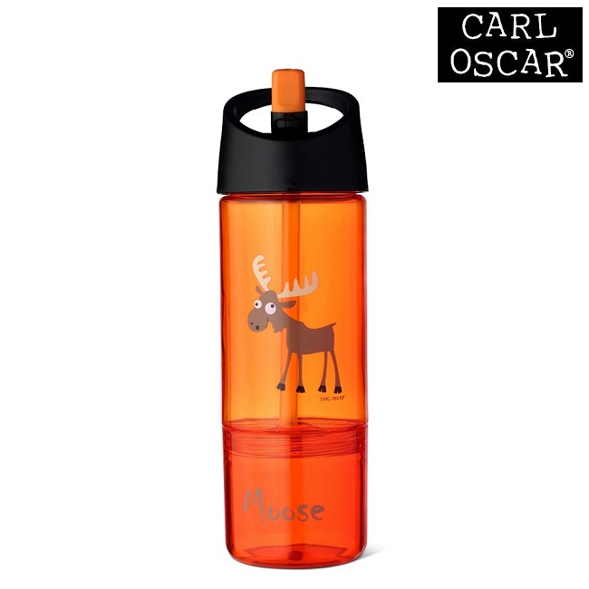 Joogipudel lastele Carl Oscar Water Bottle 2-in-1 Orange Moose