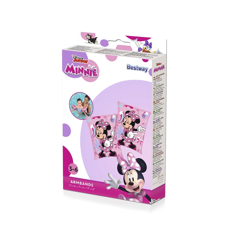 Ujumiskätised Minnie Mouse Pink