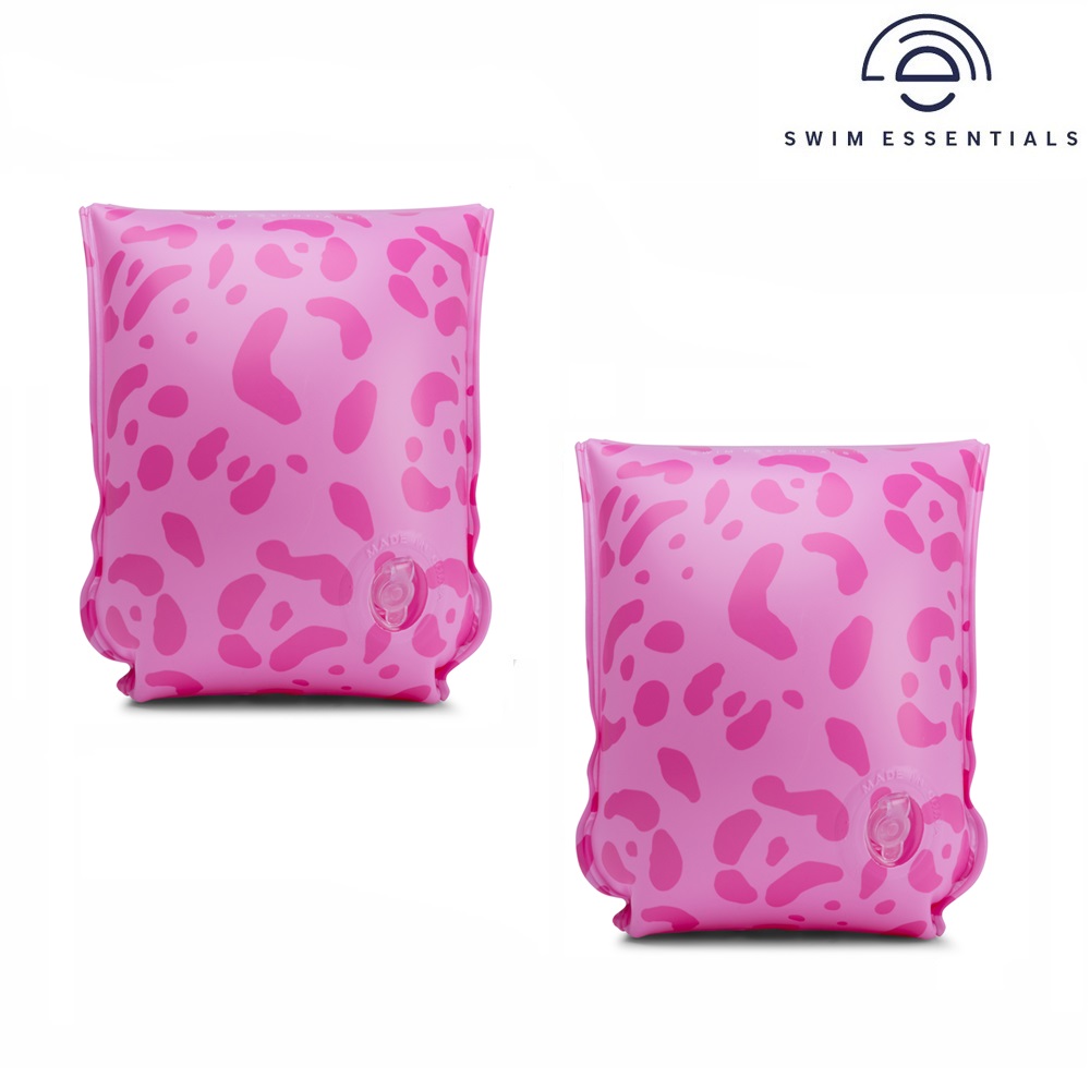 Laste ujumiskätised Swim Essentials Pink Leopard