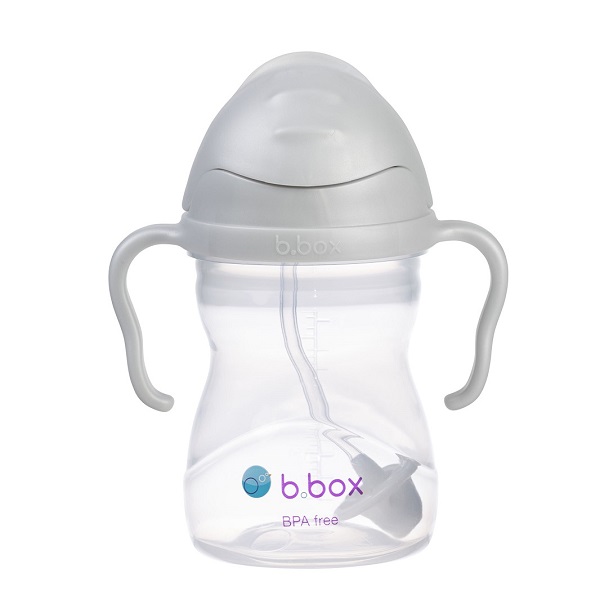 Beebi kõrrega joogipudel B.box Sippy Cup Grey