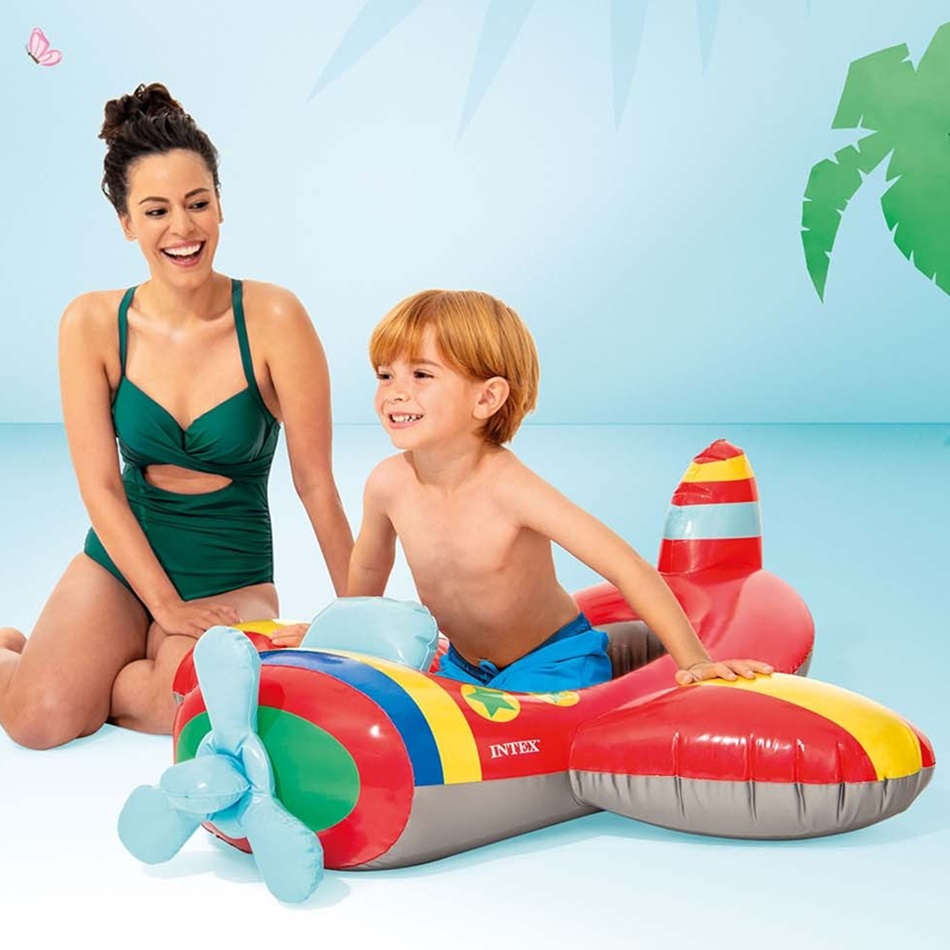 Laste pealistutav veemänguasi Intex Pool Cruiser Airplane