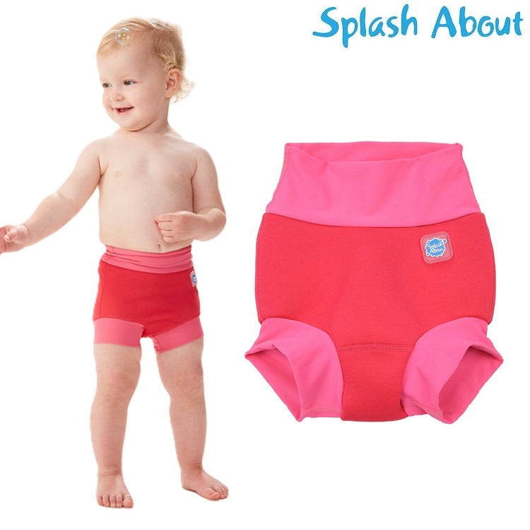 Ujumismähkmed SplashAbout Happy Nappy Pink Geranium