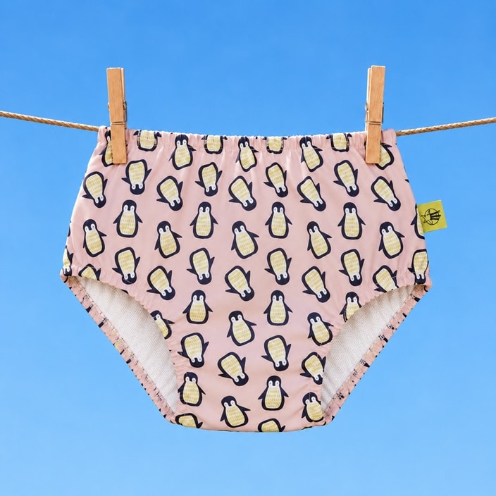 Ujumismähkmed - Lässig Pink Penguins