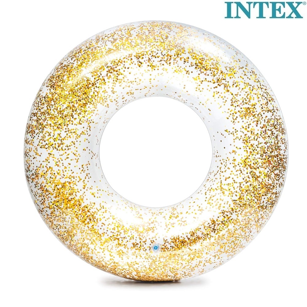 Ujumisrõngas Intex Glitter Life Gold