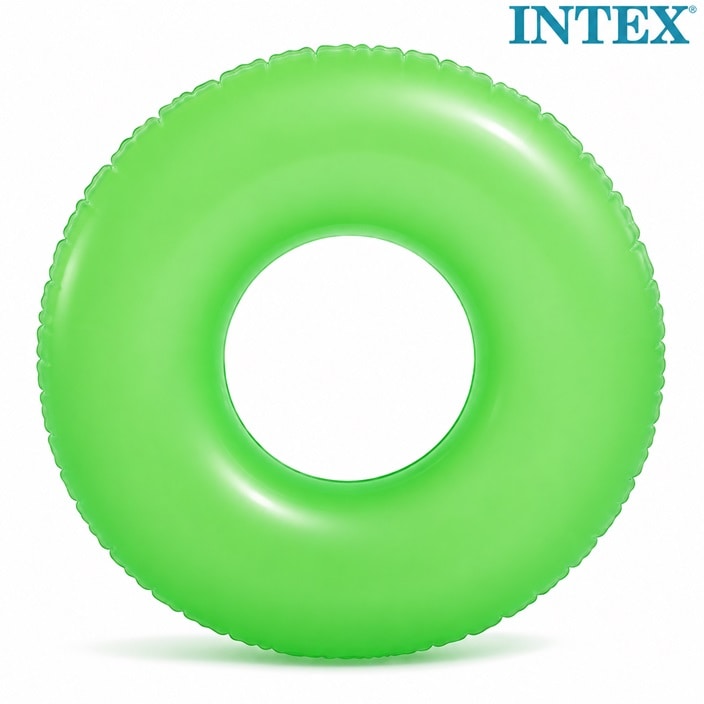 Ujumisrõngas XL - Intex Neon Green