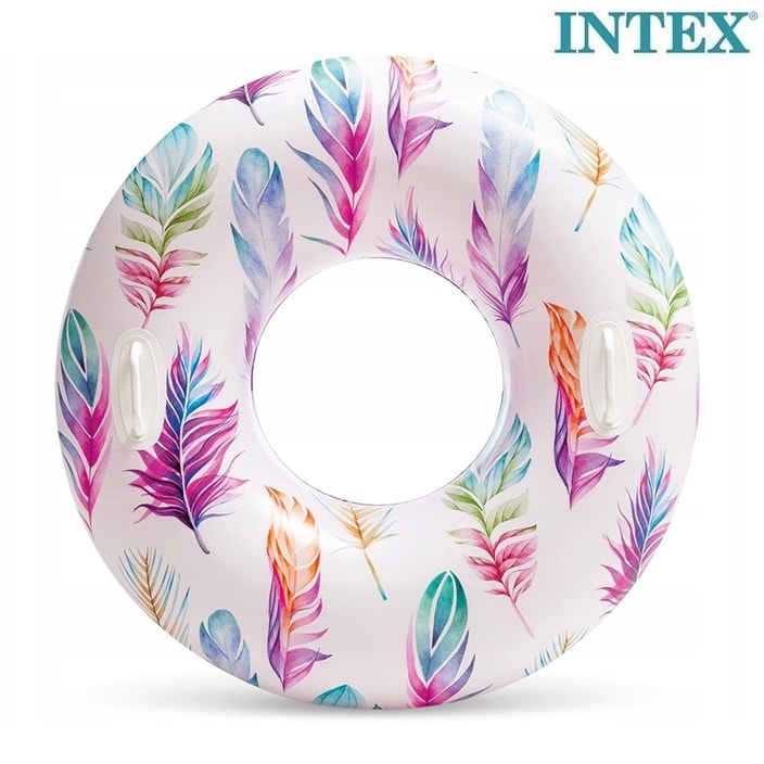 Ujumisrõngas XL - Intex Tropical Leaves
