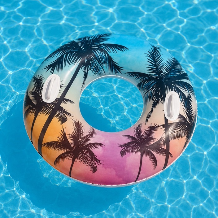 Ujumisrõngas XL - Intex Palm Trees