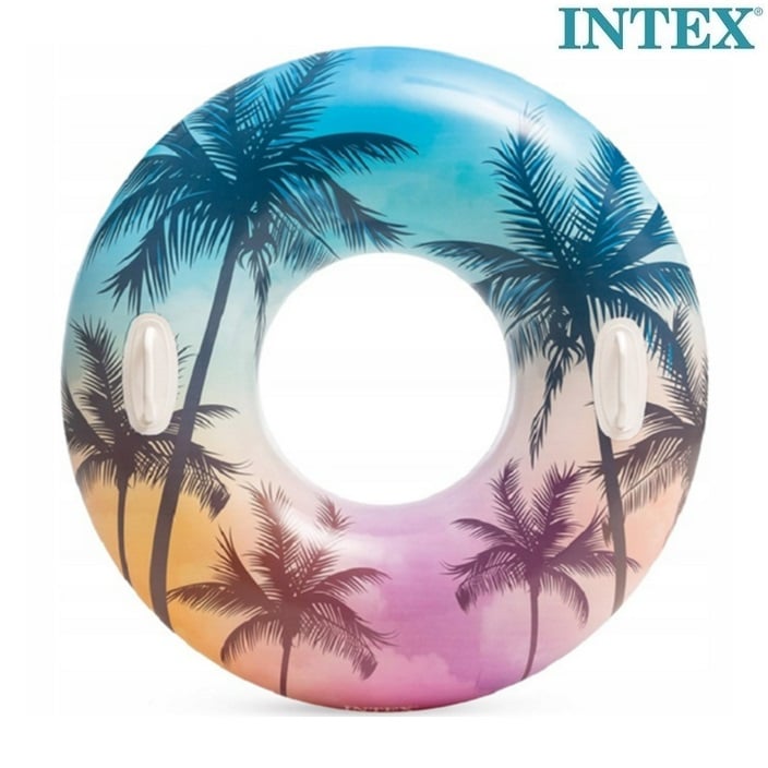 Ujumisrõngas XL - Intex Palm Trees
