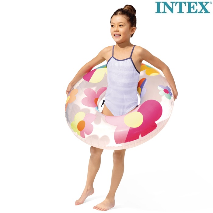 Ujumisrõngas Intex Whimsical Flowers