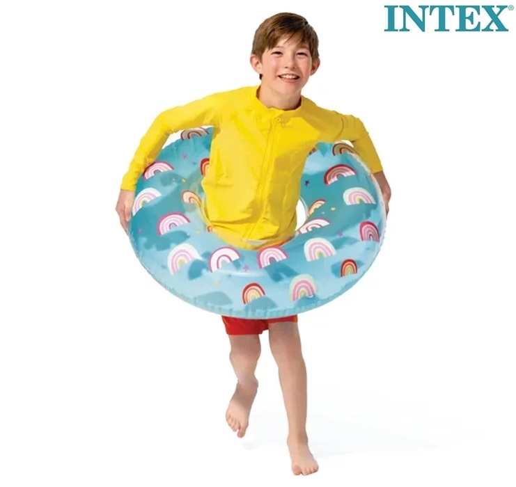 Ujumisrõngas Intex Whimsical Rainbows