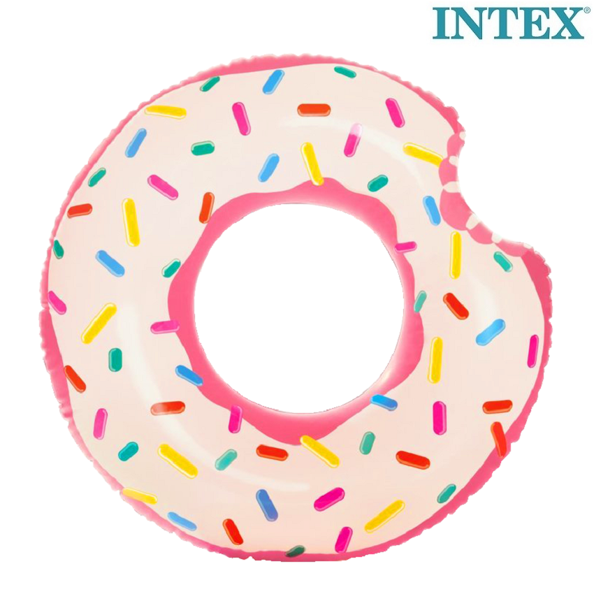 Ujumisrõngas XL Intex Pink Donut Ujumisrõngas XL Intex Pink Donut