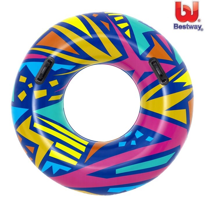 Ujumisrõngas XXL - Bestway Geo Blue