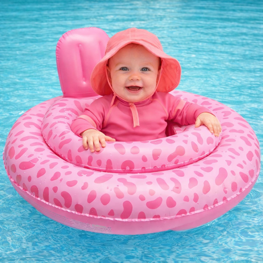 Beebi ujumisrõngas Swim Essentials Pink Leopard