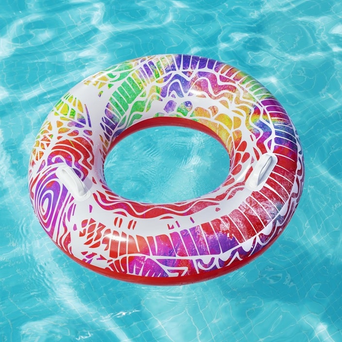 Ujumisrõngas Bestway Summers Swirl Red