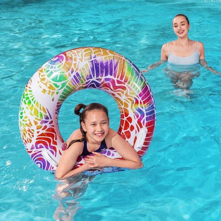 Ujumisrõngas Bestway Summers Swirl Red