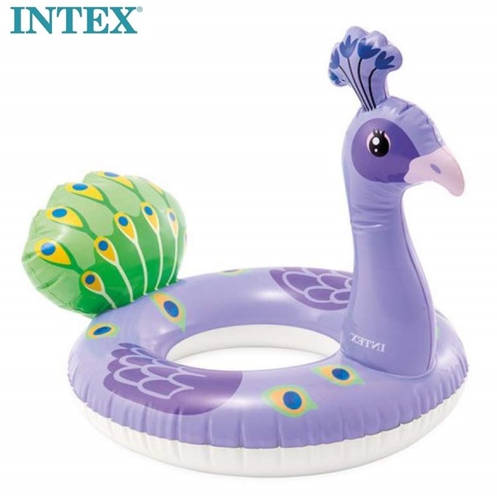 Ujumisrõngas Intex Purple Peacock