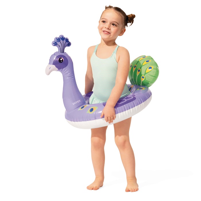 Ujumisrõngas Intex Purple Peacock