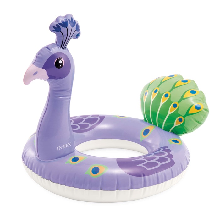 Ujumisrõngas Intex Purple Peacock