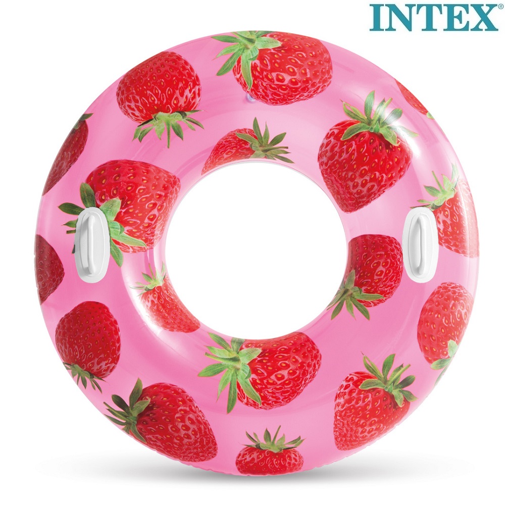 Ujumisrõngas XL Intex Strawberries