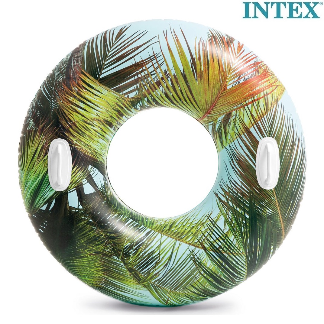 Ujumisrõngas XL Intex Palm Leaves