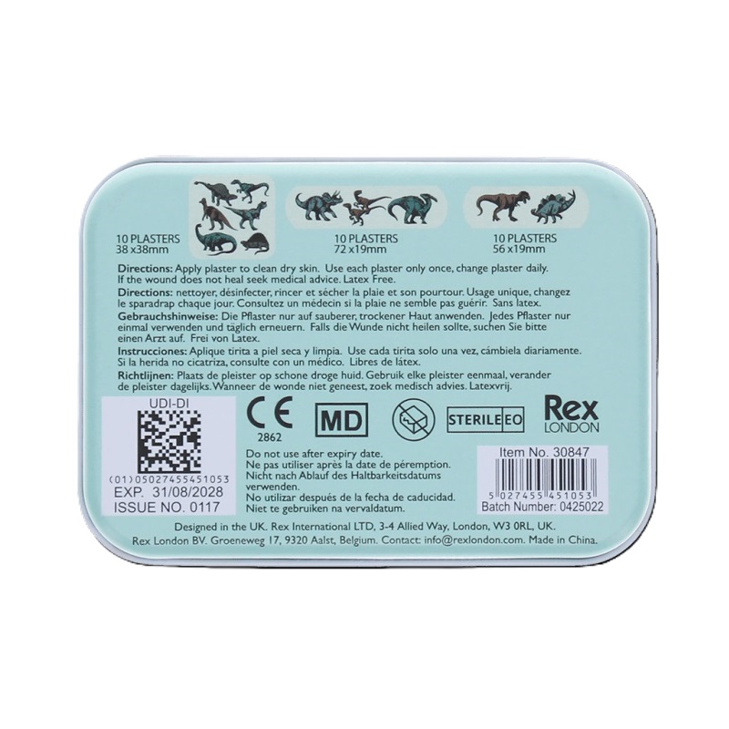 Laste Plaastrid - Rex London Dinosaurs