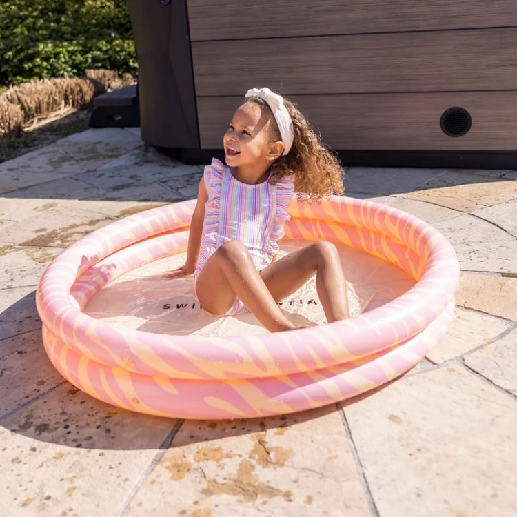 Laste täispuhutav bassein Swim Essentials Pink Zebra