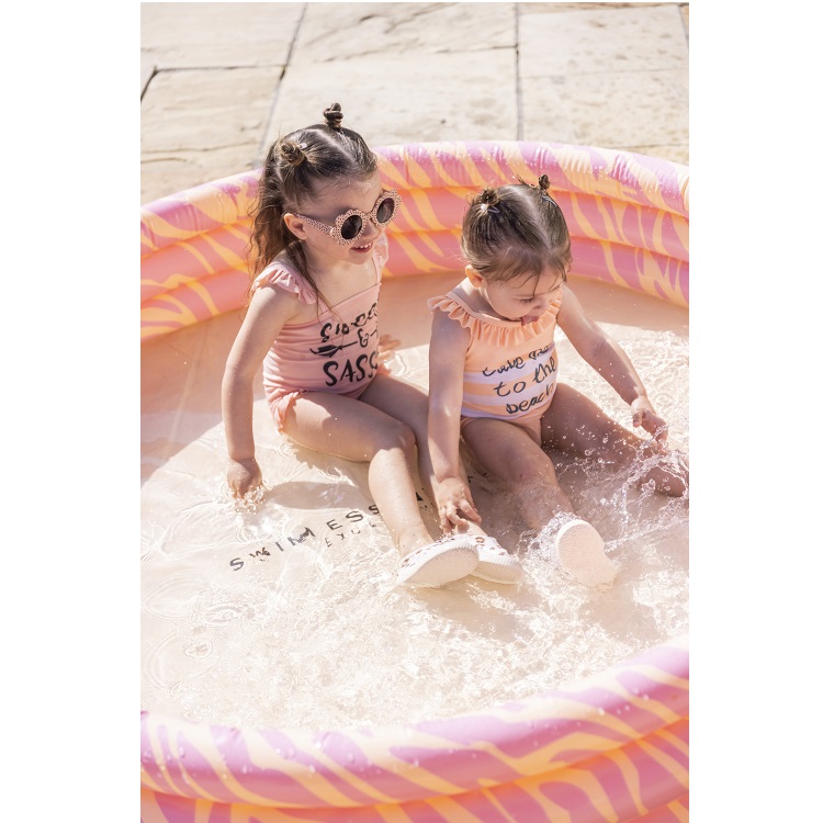 Laste täispuhutav bassein Swim Essentials Pink Zebra