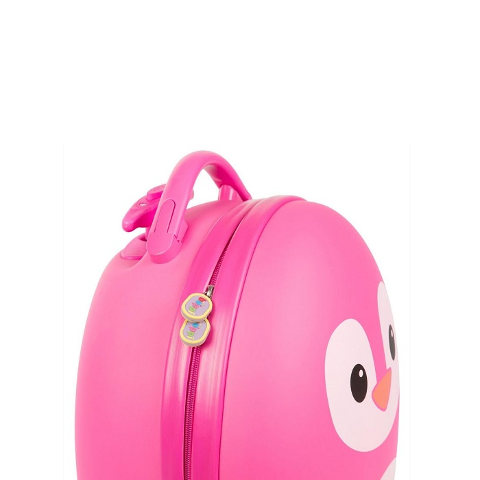 Laste kohver Boppi Tiny Trekker Pink Penguin