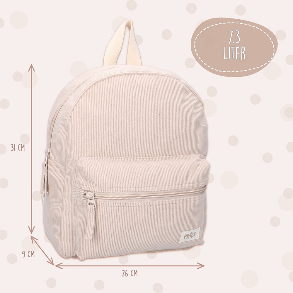 Laste Seljakott - Prêt Ridge and Row White