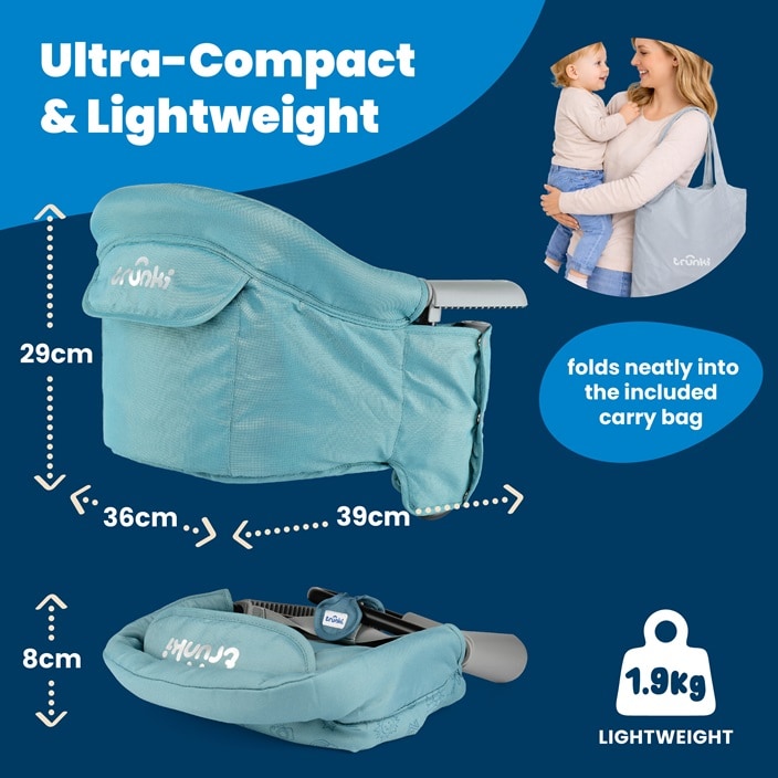 Laste Söögitool - Trunki Clamp & Dine Blue