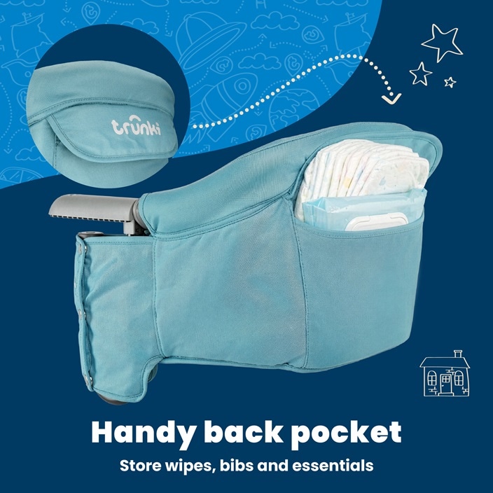 Laste Söögitool - Trunki Clamp & Dine Blue