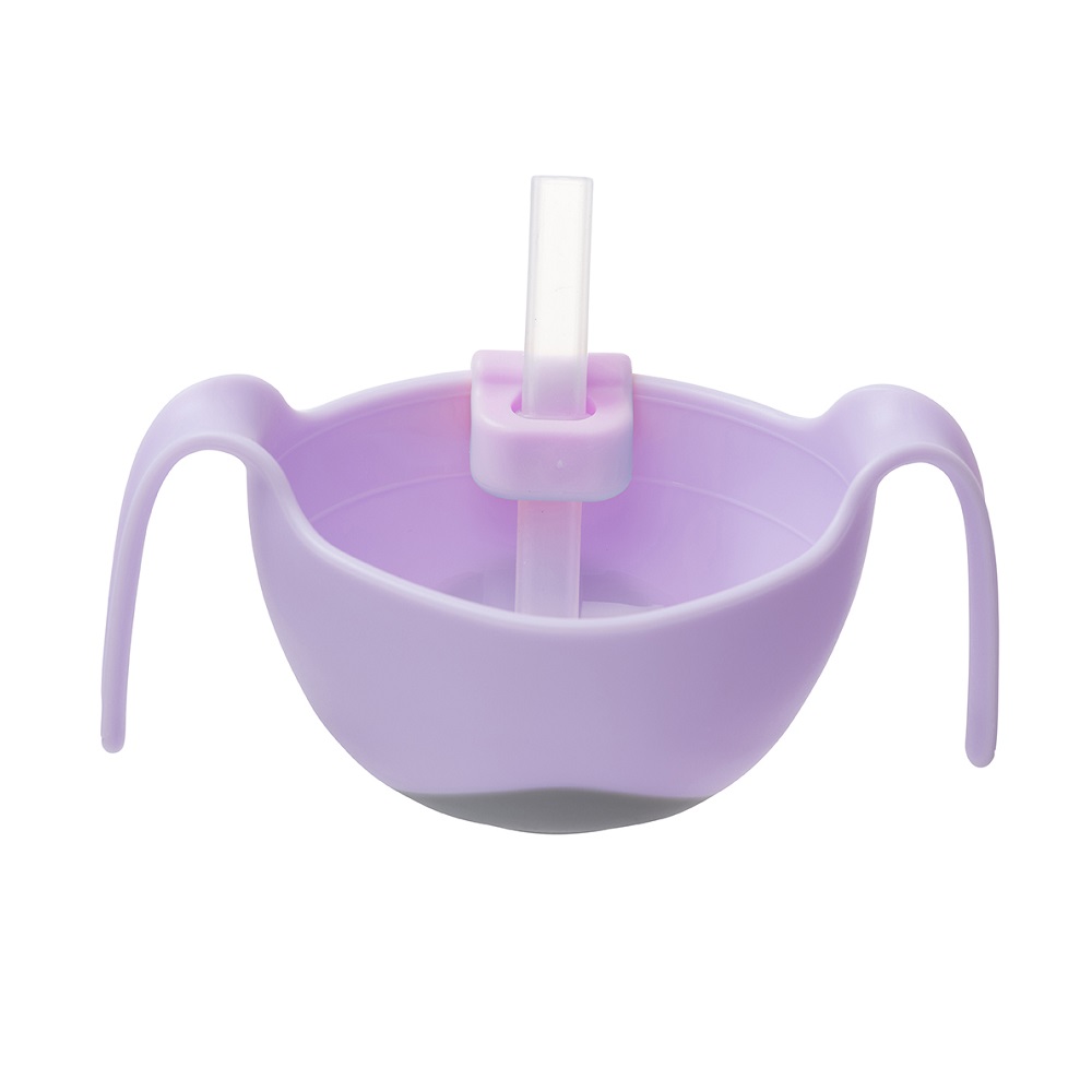 Laste kauss ja toidukarp B.box Bowl and Straw Boysenberry