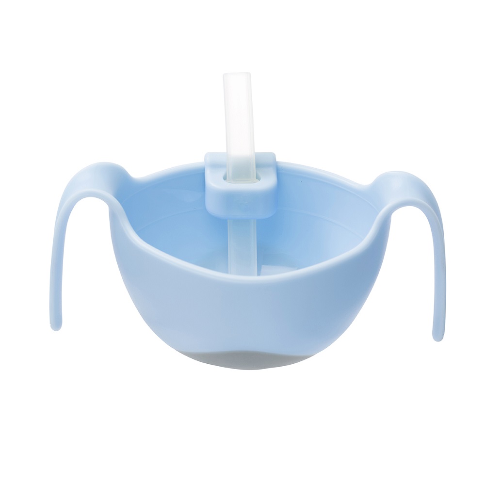 Laste kauss ja toidukarp B.box Bowl and Straw Bubblegum