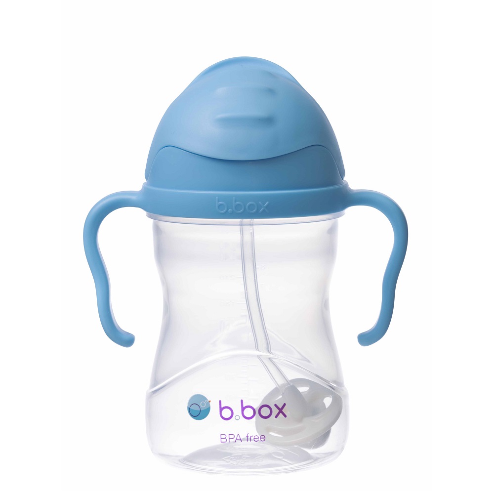 Laste joogipudel kõrrega B.box Sippy Cup Blueberry Sinine