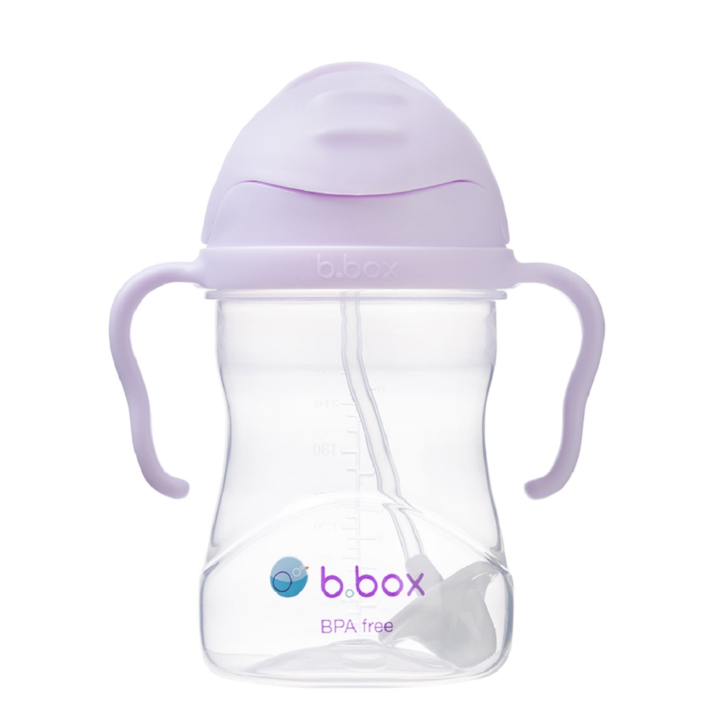 Laste joogipudel kõrrega B.box Sippy Cup Blueberry Boysenberry Helelilla