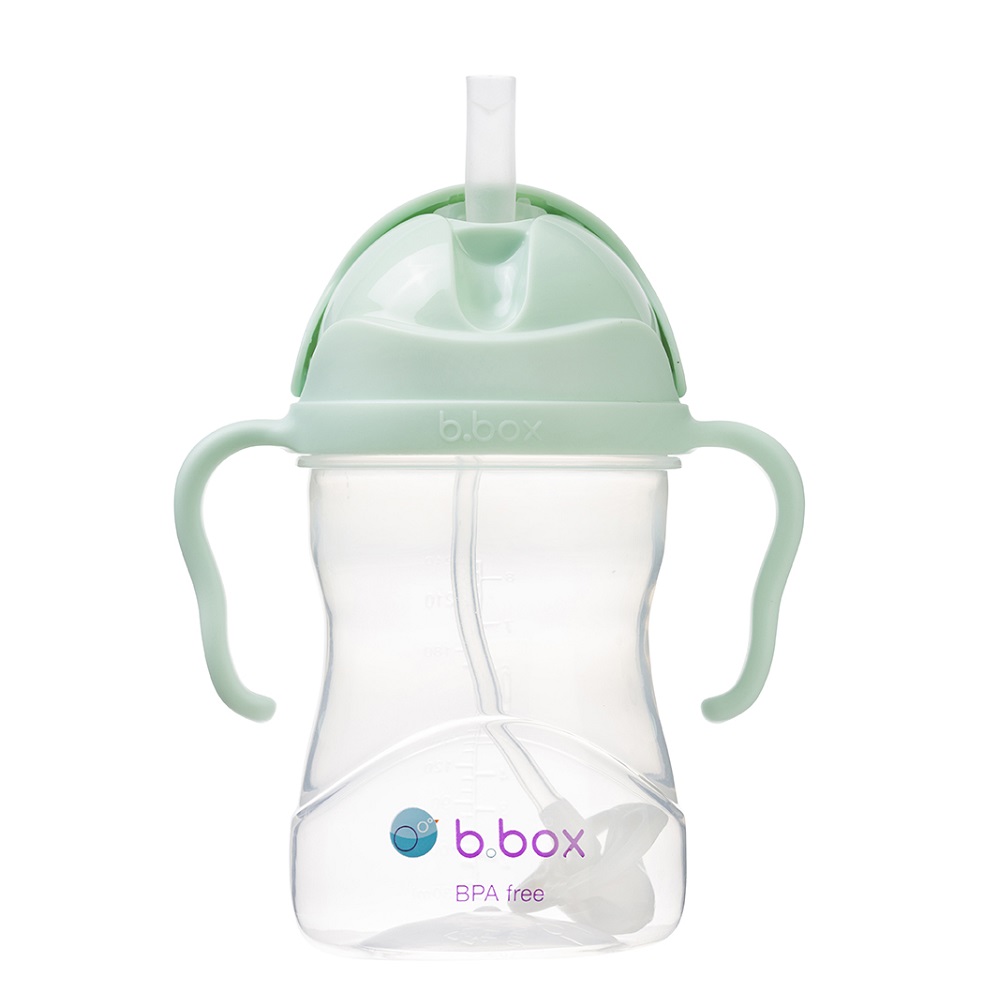 Laste joogipudel kõrrega B.box Sippy Cup Blueberry Banana Split Tutti Frutti Pistachio Heleroheline