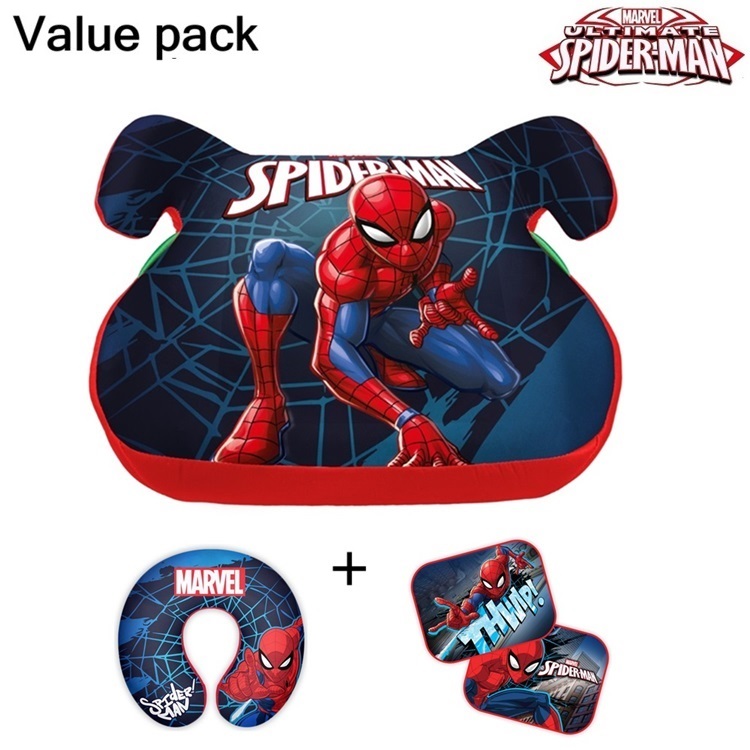 Laste turvaiste autosse Spiderman Value Pack