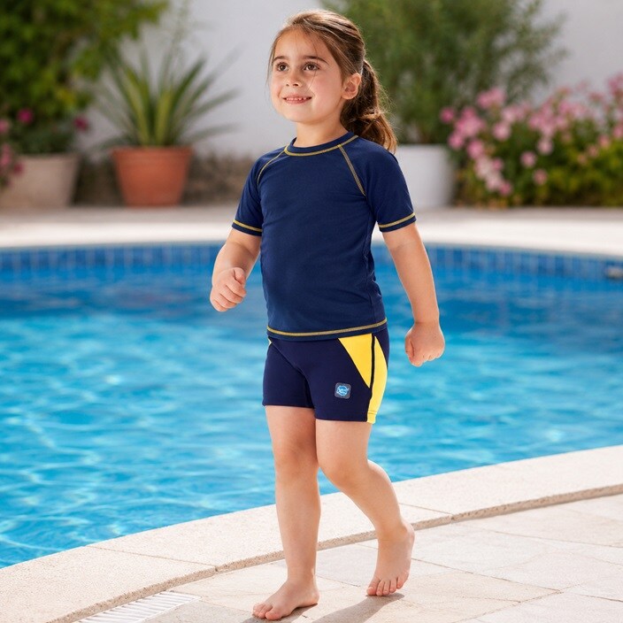 Laste Ujumispüksid - Splash Jammers Navy & Yellow