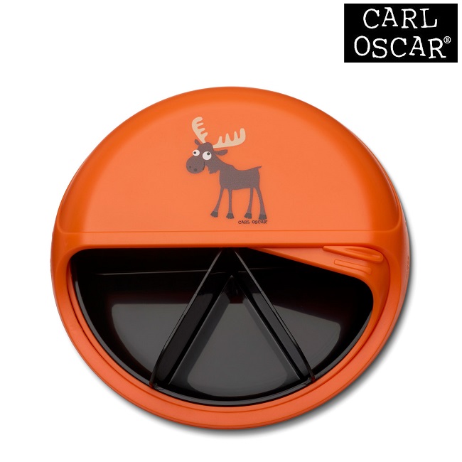 Toidukarp karusselliga Carl Oscar SnackDISC Orange Moose