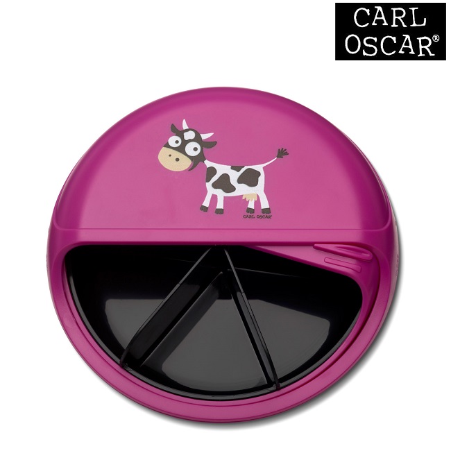 Toidukarp karusselliga Carl Oscar SnackDISC Pink Cow