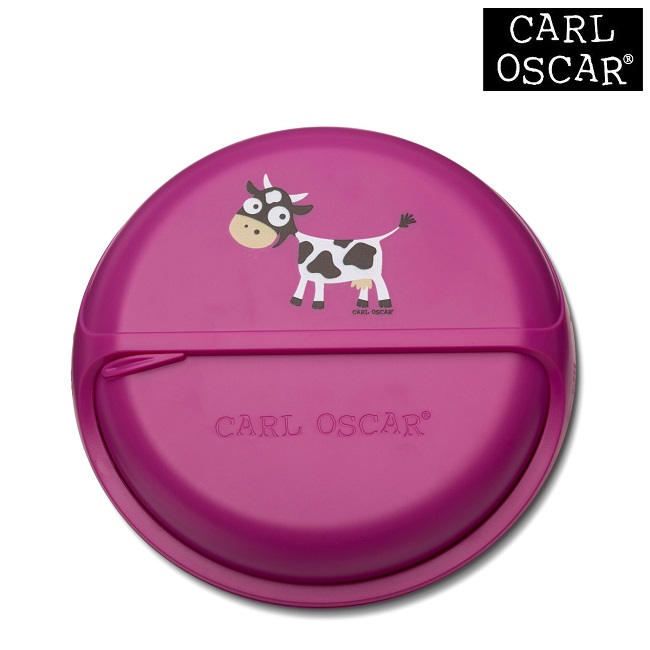 Toidukarp karusselliga Carl Oscar SnackDISC Pink Cow