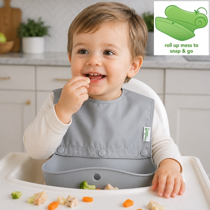 Pudipõll - Green Sprouts Snap & Go Grey